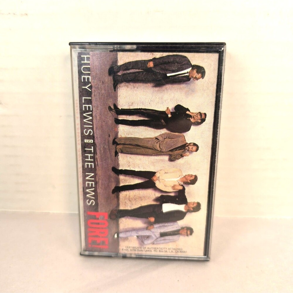 Vintage Huey Lewis And The News, Fore! Cassette Tape, 1986